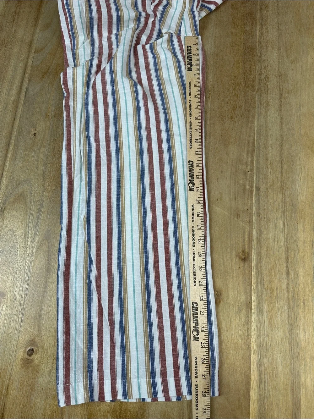 Boho Striped Button-Front Wide-Leg Jumpsuit - Picture 7 of 9